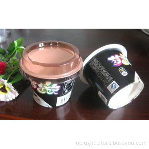 5oz White Disposable Dessert Cups , Plastic Yogurt Cups 160